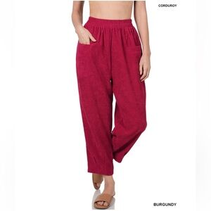 Zenana Corduroy Women's Pants 2x